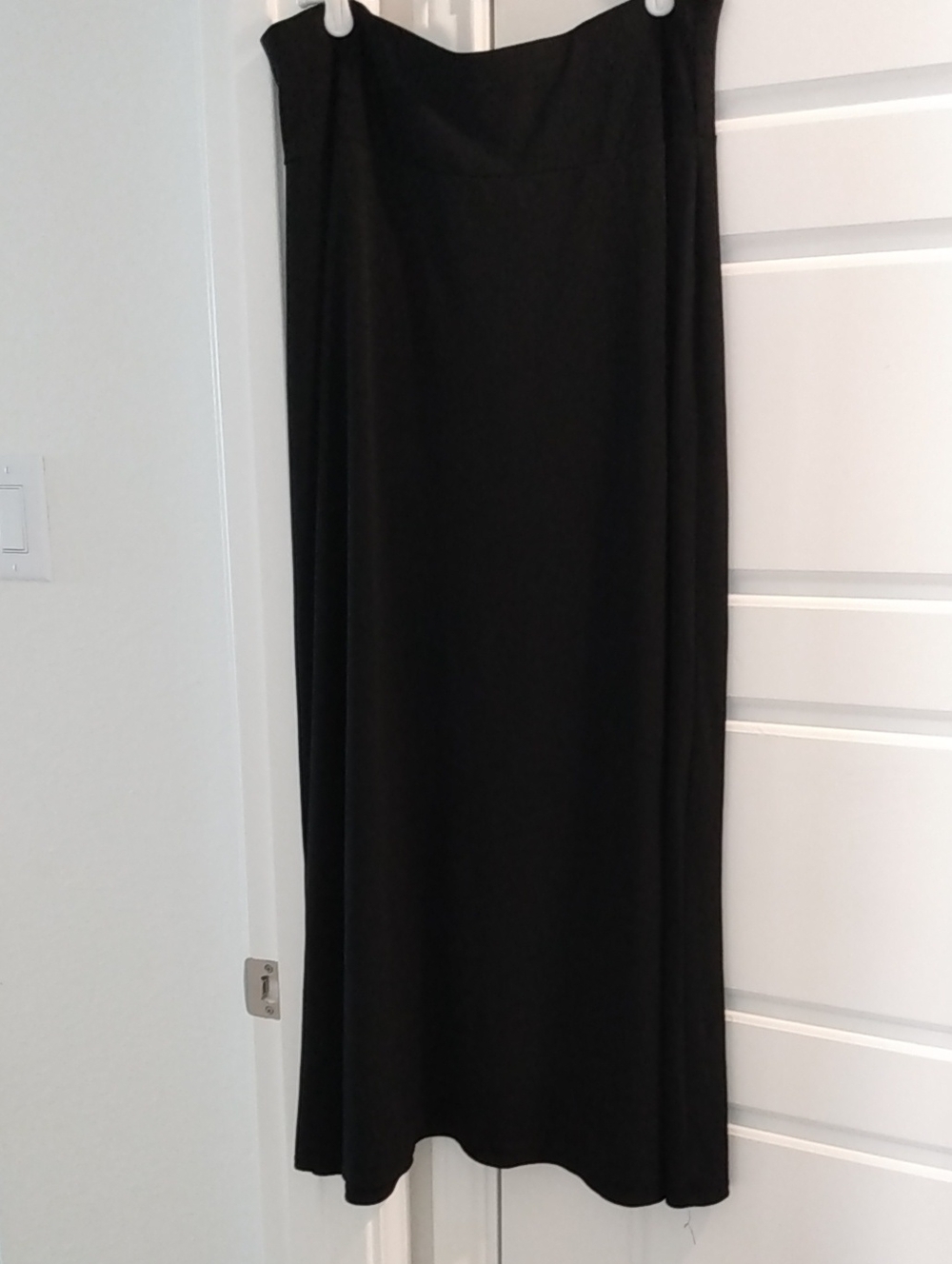 NY Collection Black Maxi Skirt